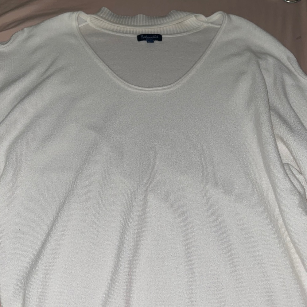 White comfy sweater
